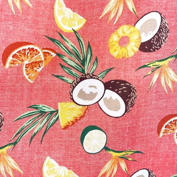 Old Navy Mens Built In Flex Button Front Shirt - Orange Multicolor, Size L - Picture 3 of 6